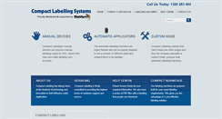 Desktop Screenshot of compactlabelling.com.au