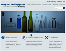 Tablet Screenshot of compactlabelling.com.au